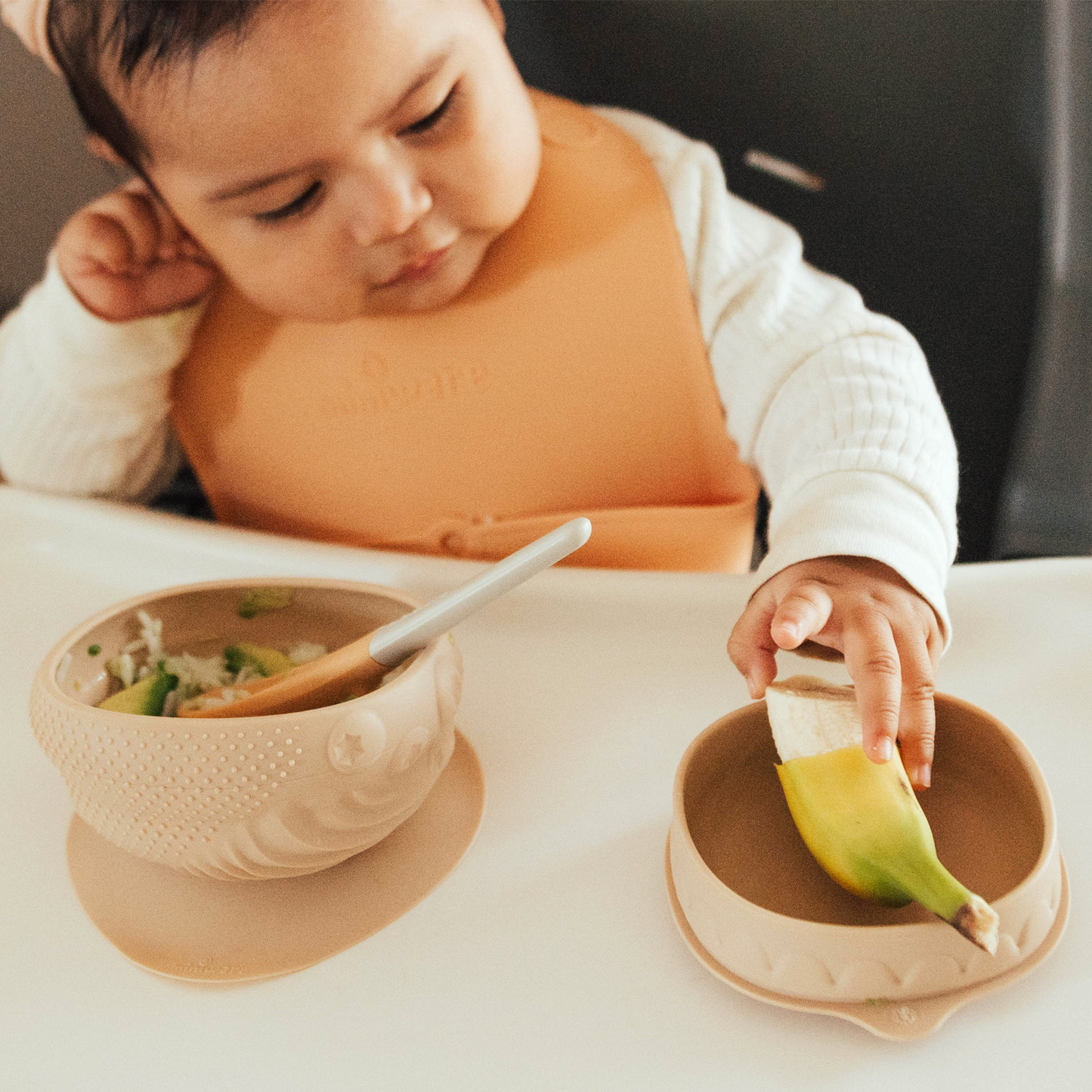 Sensory Baby Bowl - Almond Butter by Miniware