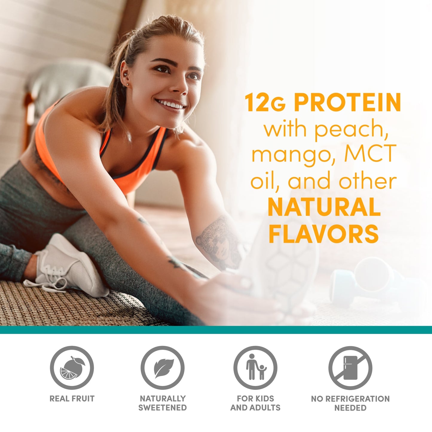 Protein Smoothie - Peach Mango 12 pack