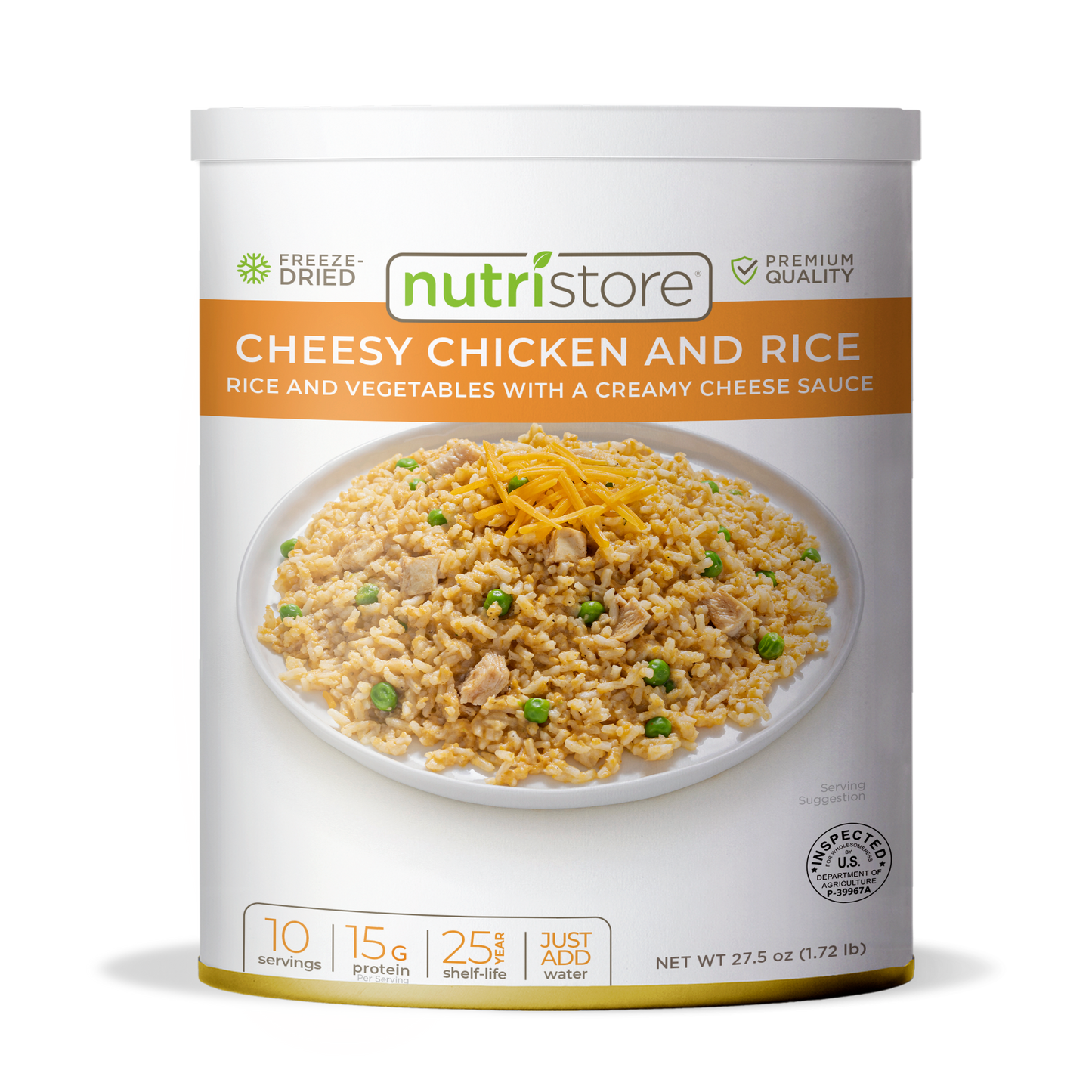 Cheesy Chicken and Rice - #10 Can by Nutristore