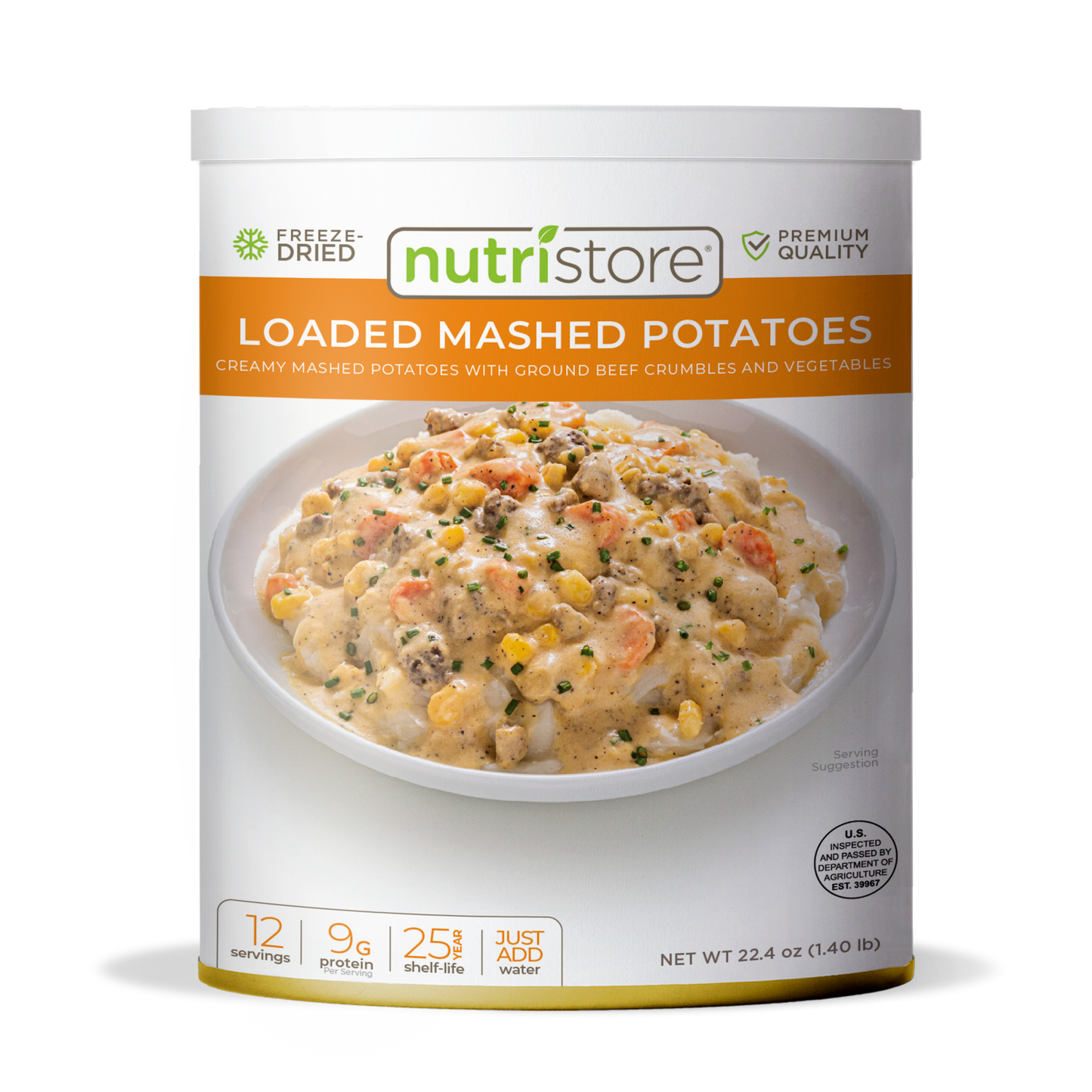 Loaded Mashed Potatoes Freeze Dried - #10 Can by Nutristore