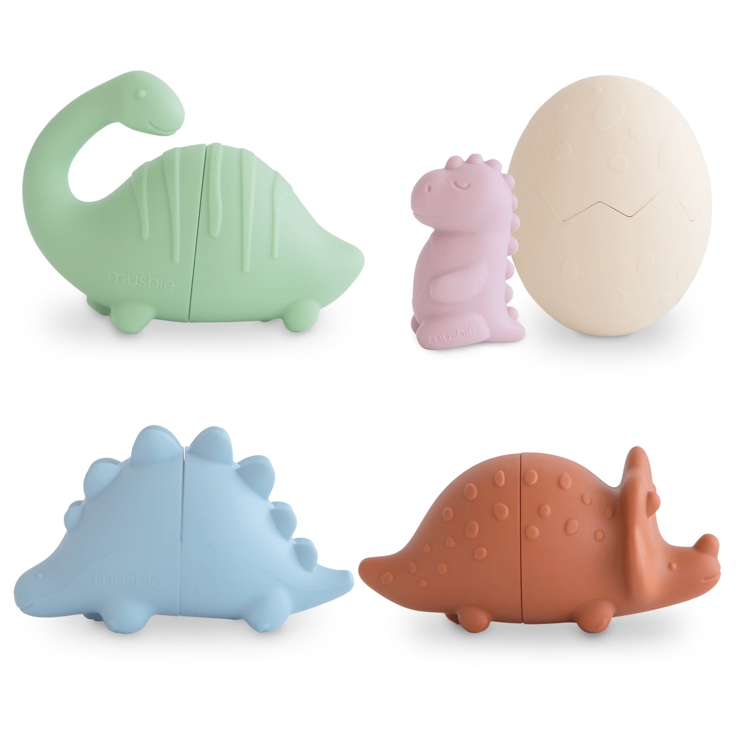 Dino Mold Free Bath Play Set - 4 Pack