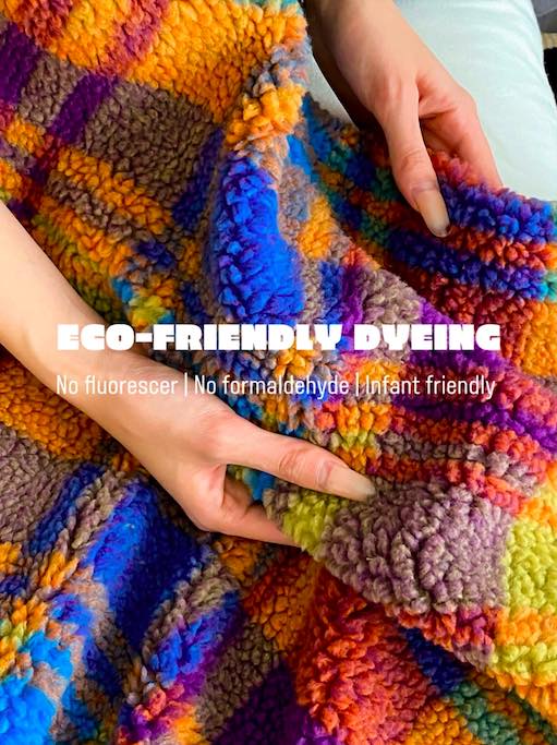 Dopamine Rainbow Checker Throw Blanket - Large, Warm & Soft