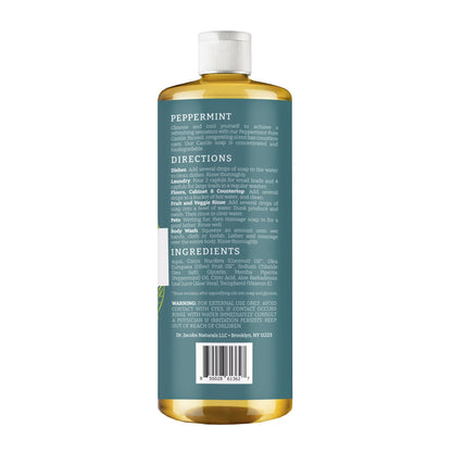 Peppermint All in 1 Castile Soap by Dr. Jacobs Naturals