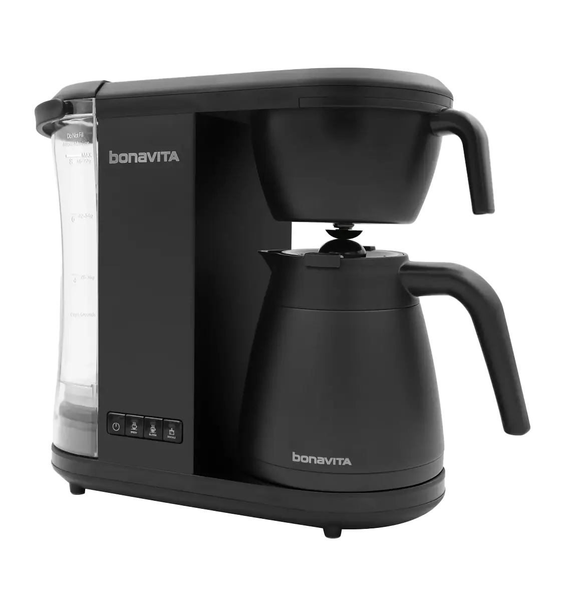 Bonavita Enthusiast 8-Cup Coffee Maker, Stainless Steel Carafe, Matte Black