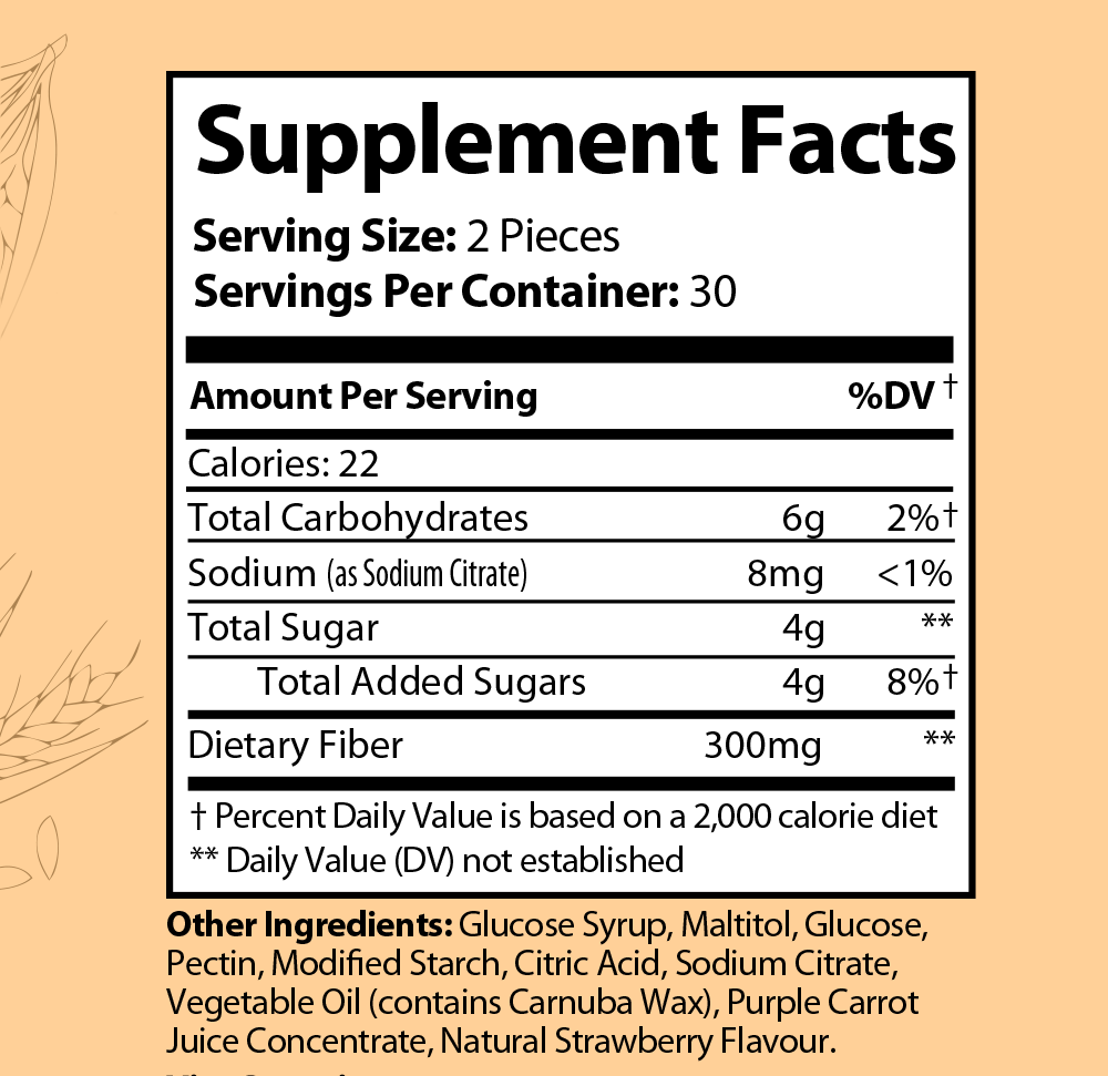 Fiber Gummies Advanced Formula by Vita Organics