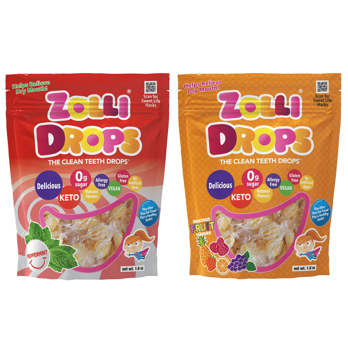 Zolli® Drops Assorted Fruit Flavors (3 Sizes) (Copy)