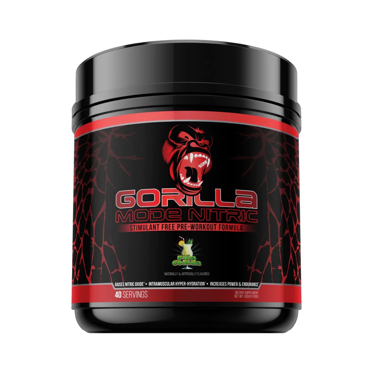 Gorilla Mind Gorilla Mode Nitric Stim-Free Pre-Workout