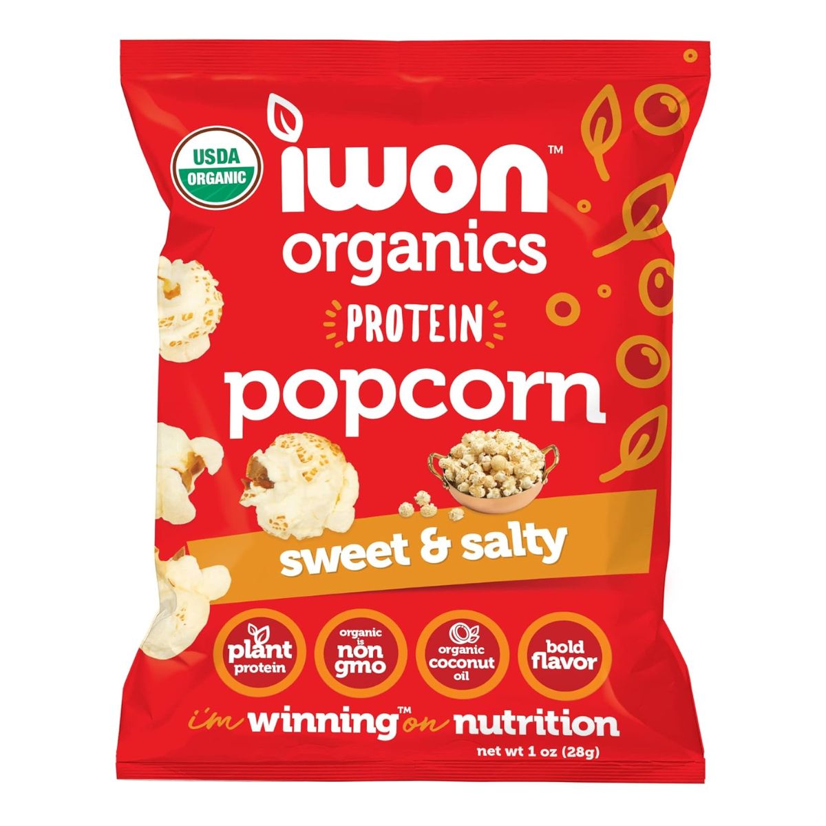 IWON Organics Organic Protein Popcorn