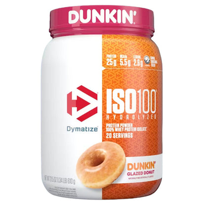 Dymatize ISO100 in Dunkin' Flavors