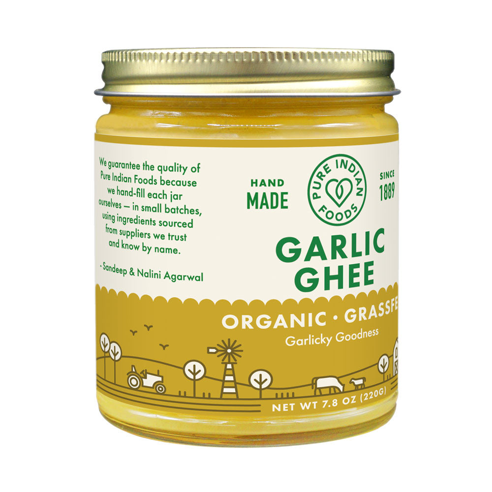 Garlic Ghee, Grassfed & Certified Organic - 7.8 oz