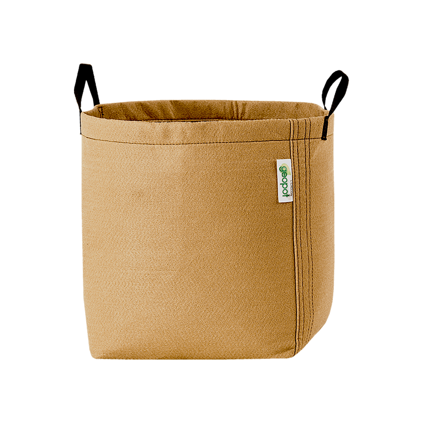 GeoPot Fabric Pot with Handles - Tan by Geopot