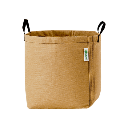 GeoPot Fabric Pot with Handles - Tan by Geopot