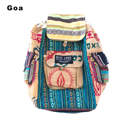 Recycled Travel Backpack by Rice Love