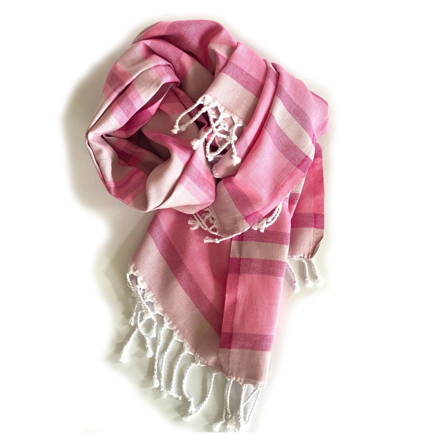 Samara Sustainable Turkish Towel Pink by Hilana Upcycled Cotton