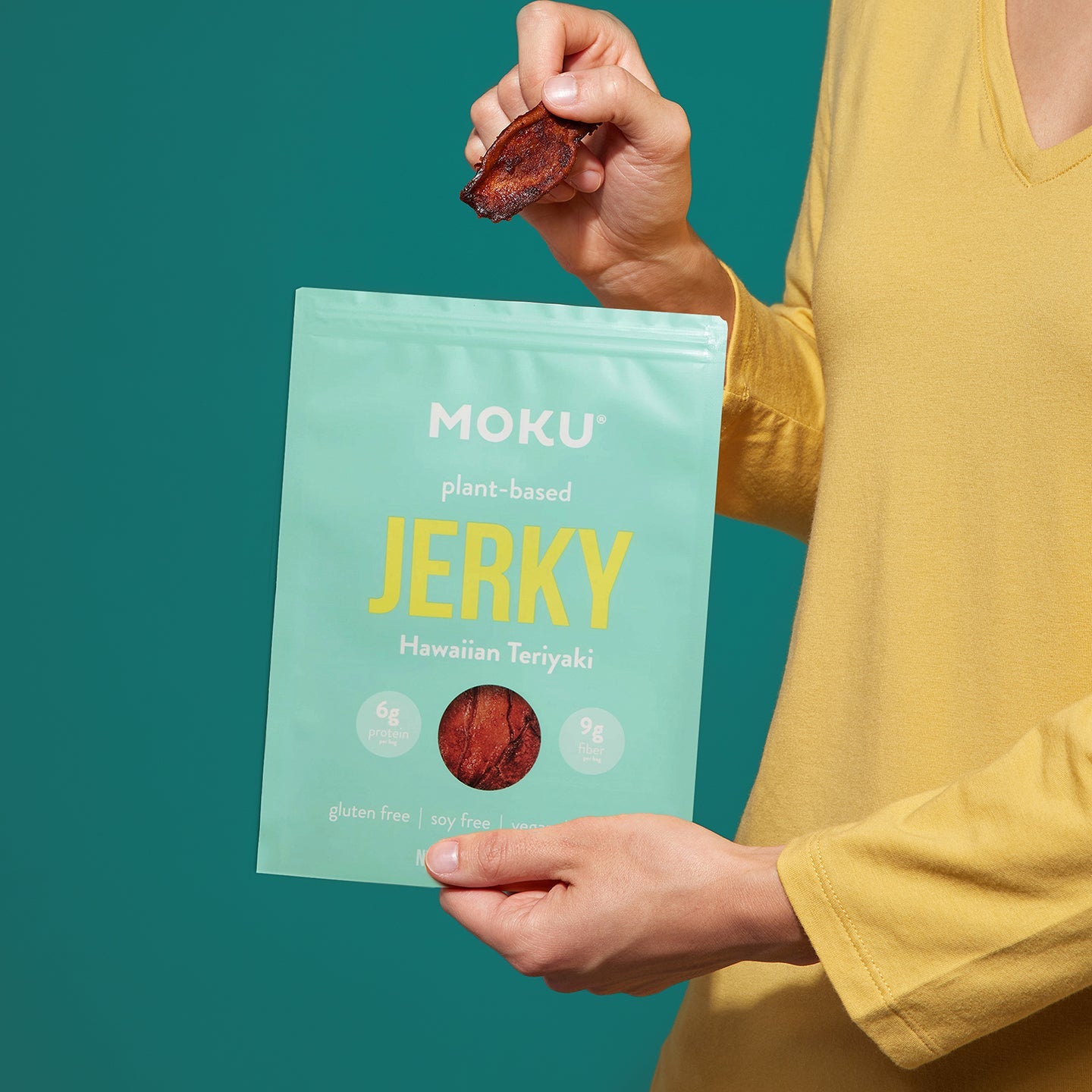 Hawaiian Teriyaki Mushroom Jerky by Moku Foods