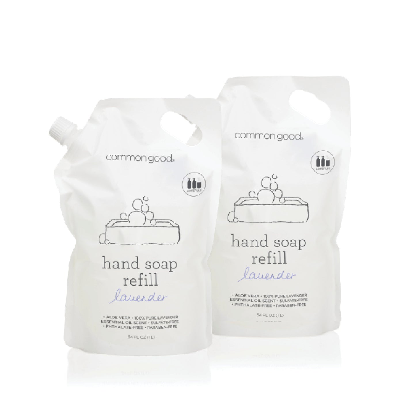 Hand Soap Refill Pouch, 34 Fl Oz