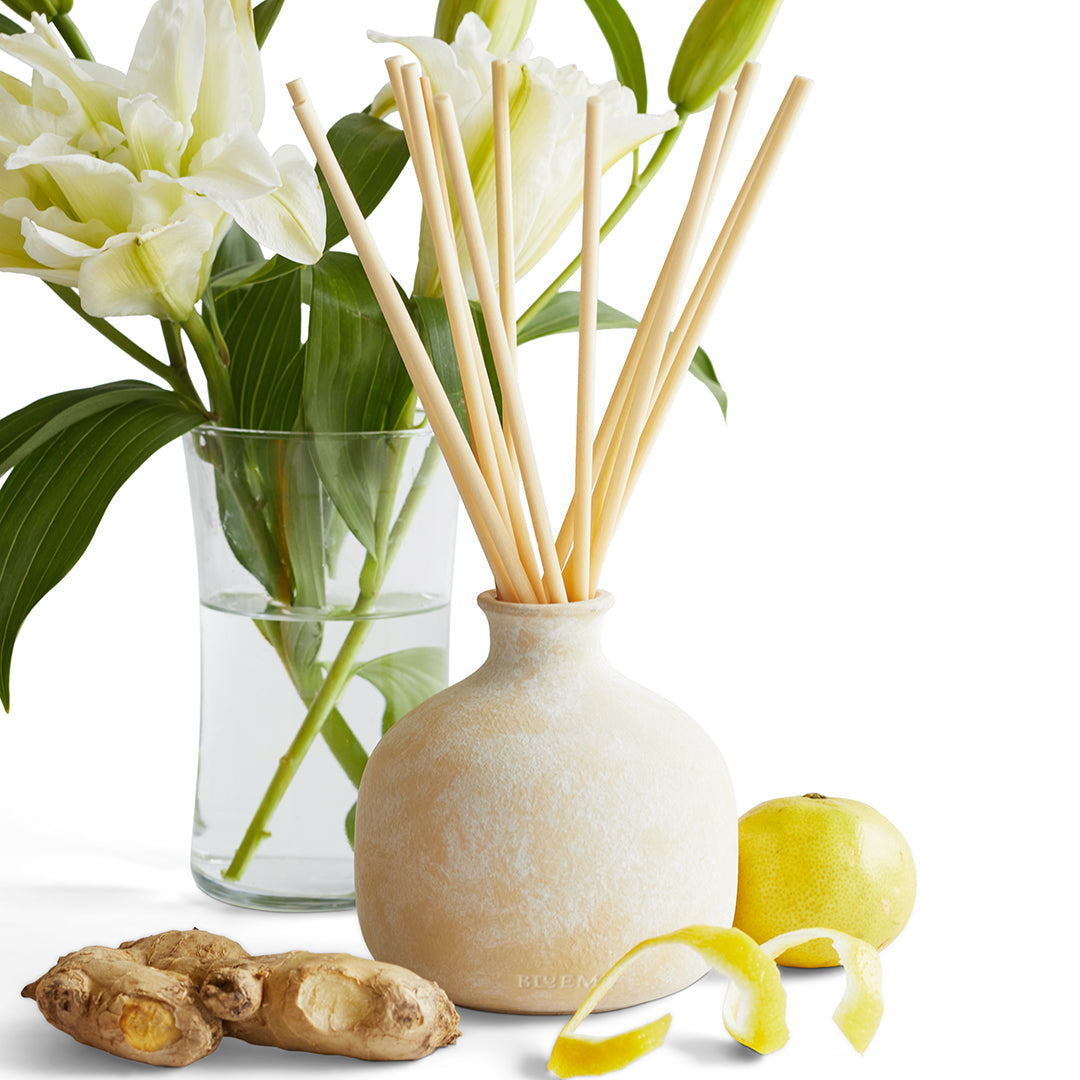 Happiness - Ceramic Refillable Diffuser - Yuzu & Ginger