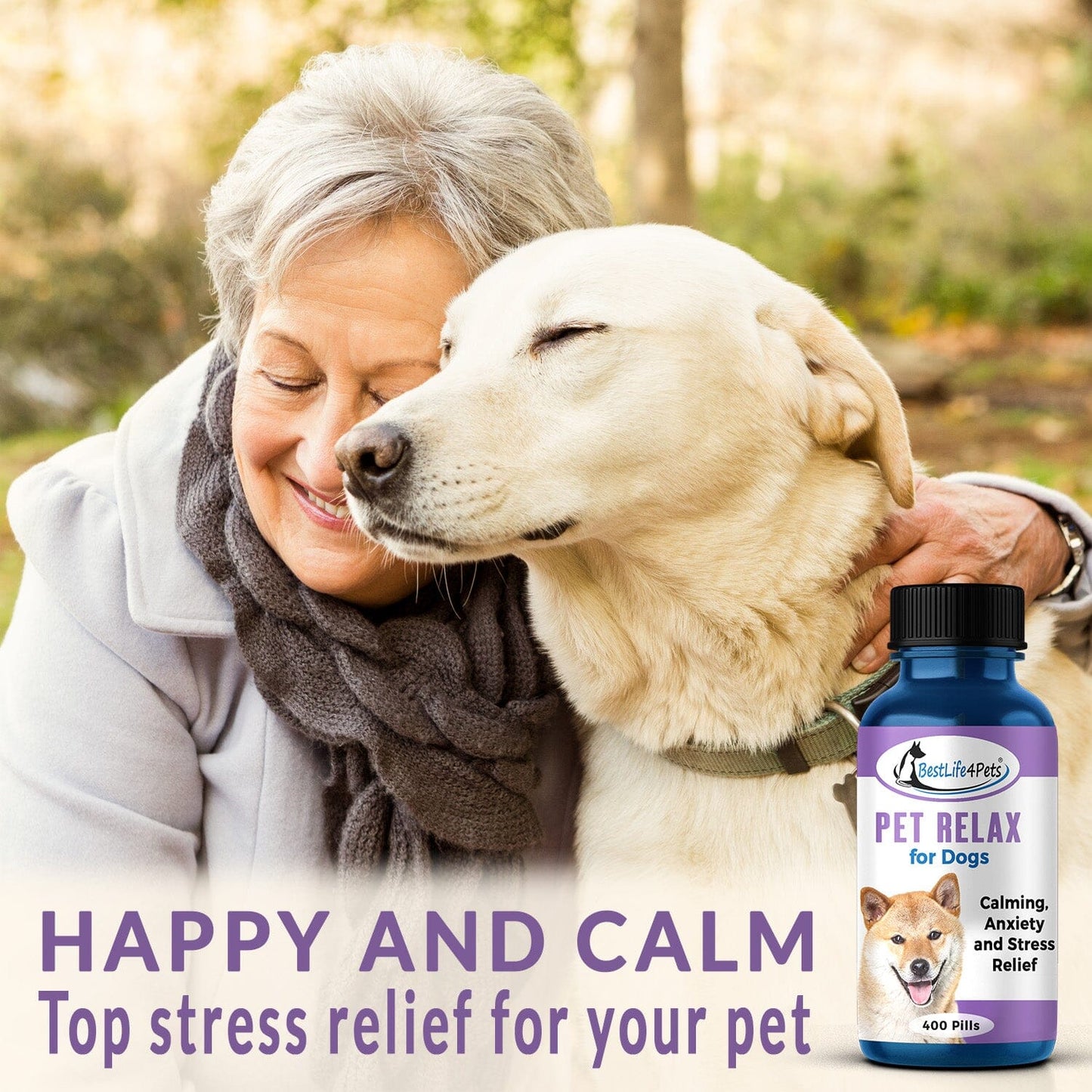 Pet Relax Dog Anxiety and Calming Relief Formula by BestLife4Pets