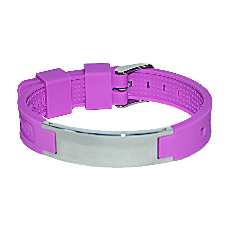 Silicone Energy Bracelet 4-in-1. 8 Colors available. Model SB032