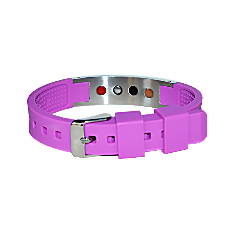 Silicone Energy Bracelet 4-in-1. 8 Colors available. Model SB032