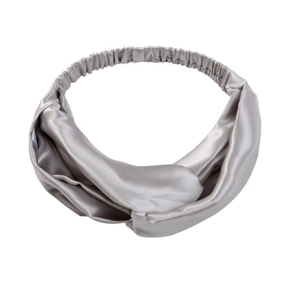 Twist Style Silk Headband with Elastic Band