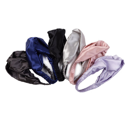 Twist Style Silk Headband with Elastic Band