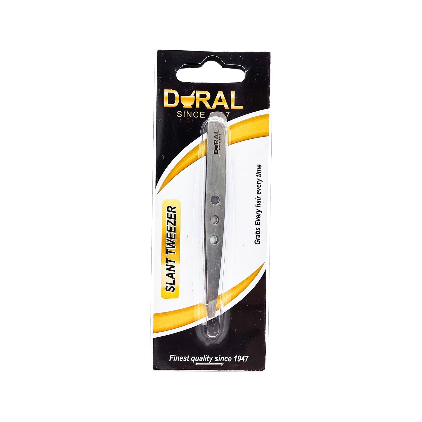 Dural Slant Tweezer Classic Teardrops Silver