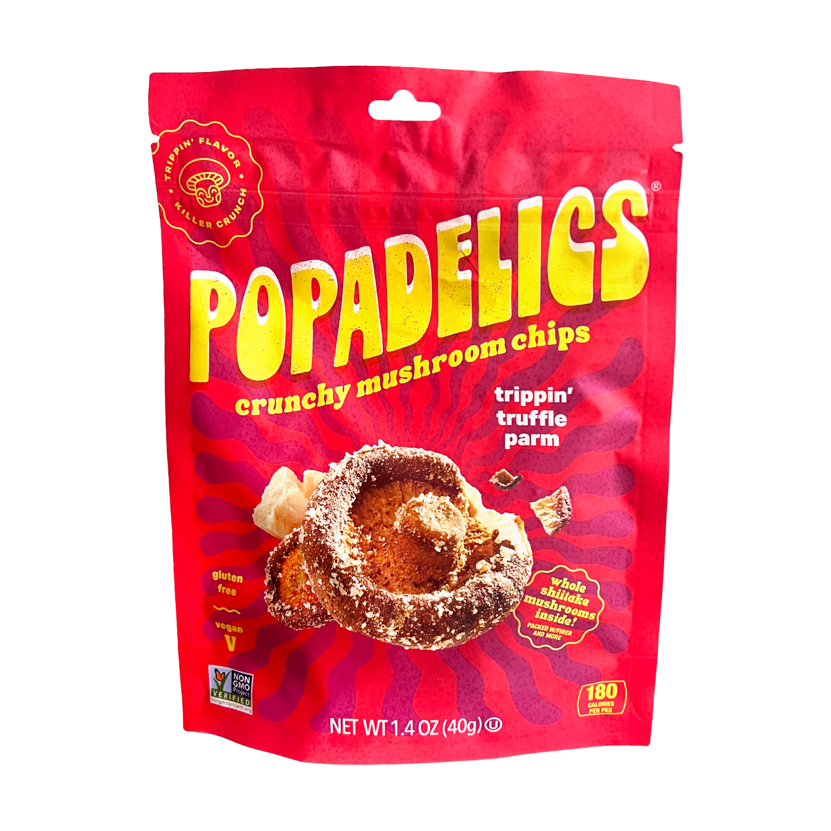 Popadelics Crunchy Mushroom Chips - Trippin' Truffle Parm by Popadelics