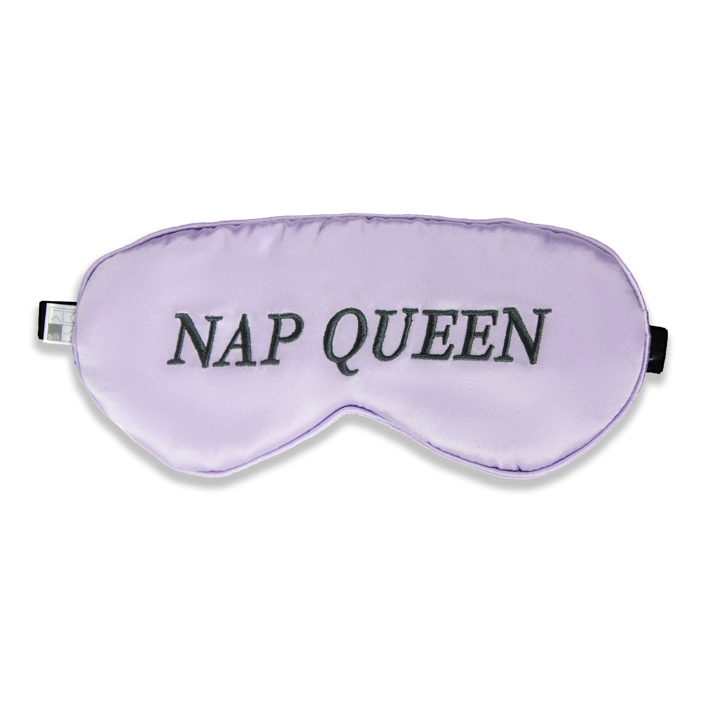 Embroidered Beauty Silk Eye Mask with Velvet Band