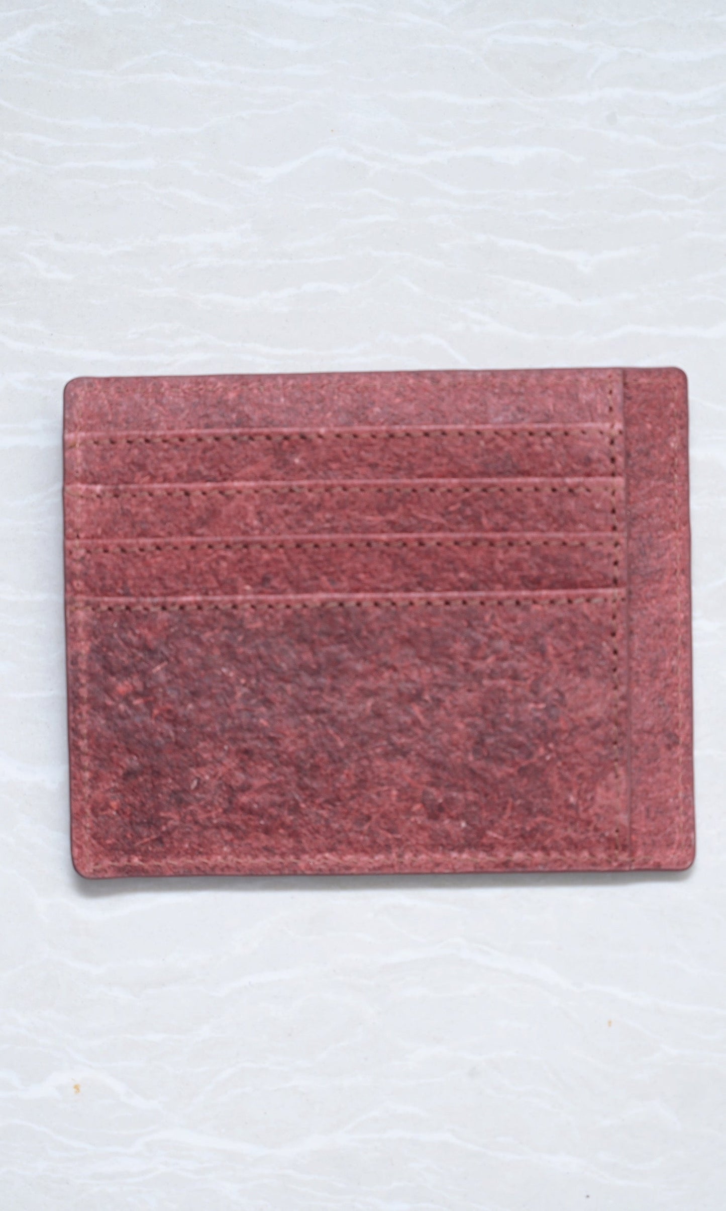 Natural Red Card Holder by Zenkindstore