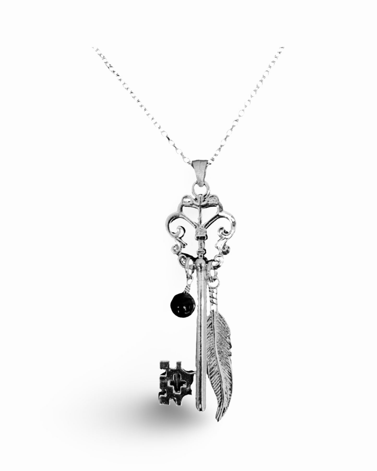 Butterfly Skeleton Key Necklace by The Urban Charm