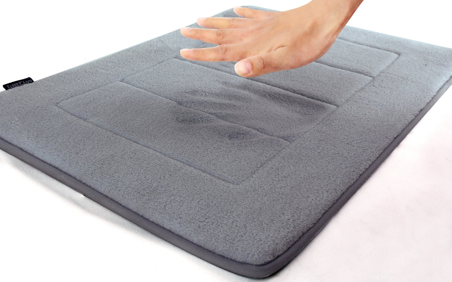 Memory Foam Bath Mat in Slate Grey, 17 x 24 in by The Everplush Company