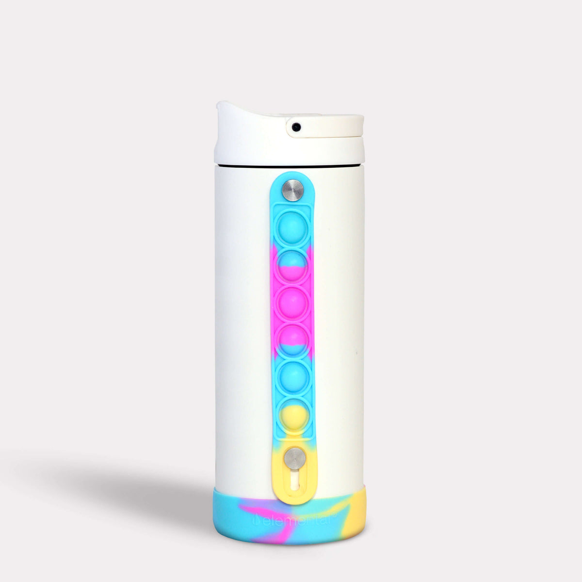 Iconic 14oz Pop Fidget Bottle - White Tie Dye