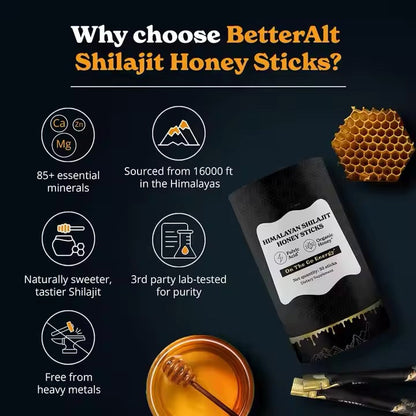 Shilajit Resin & Honey Sticks