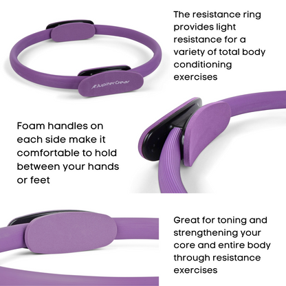 Pilates Resistance Ring for Strengthening Core Muscles by Jupiter Gear