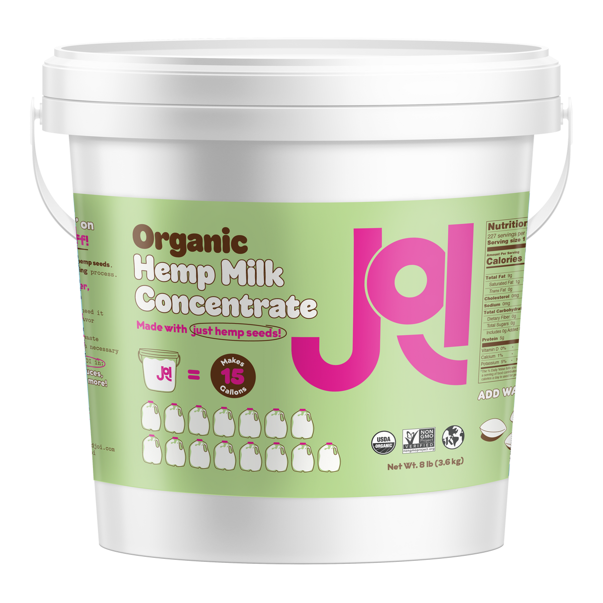 Organic Hemp Milk Base - Bulk by JOI