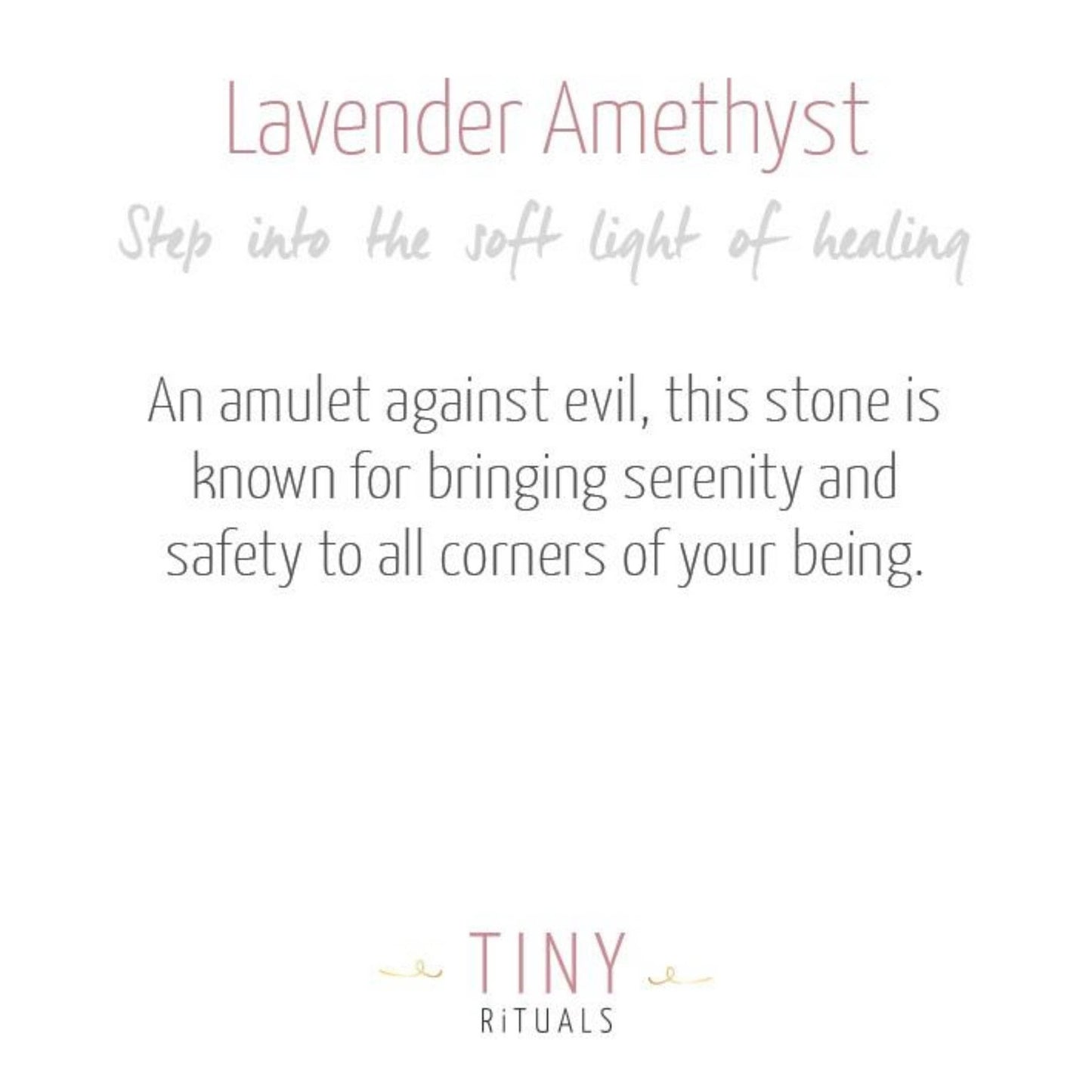 Lavender Amethyst Energy Bracelet by Tiny Rituals