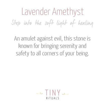 Lavender Amethyst Energy Bracelet by Tiny Rituals