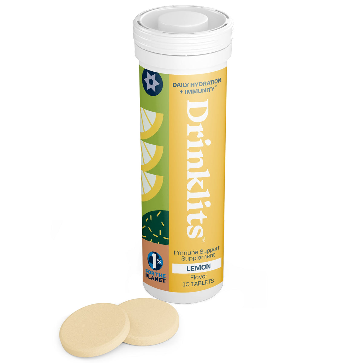 LEMON Immunity Tablets for Daily Immune Support by Drinklits