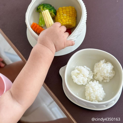 Sensory Baby Bowl - Oat by Miniware