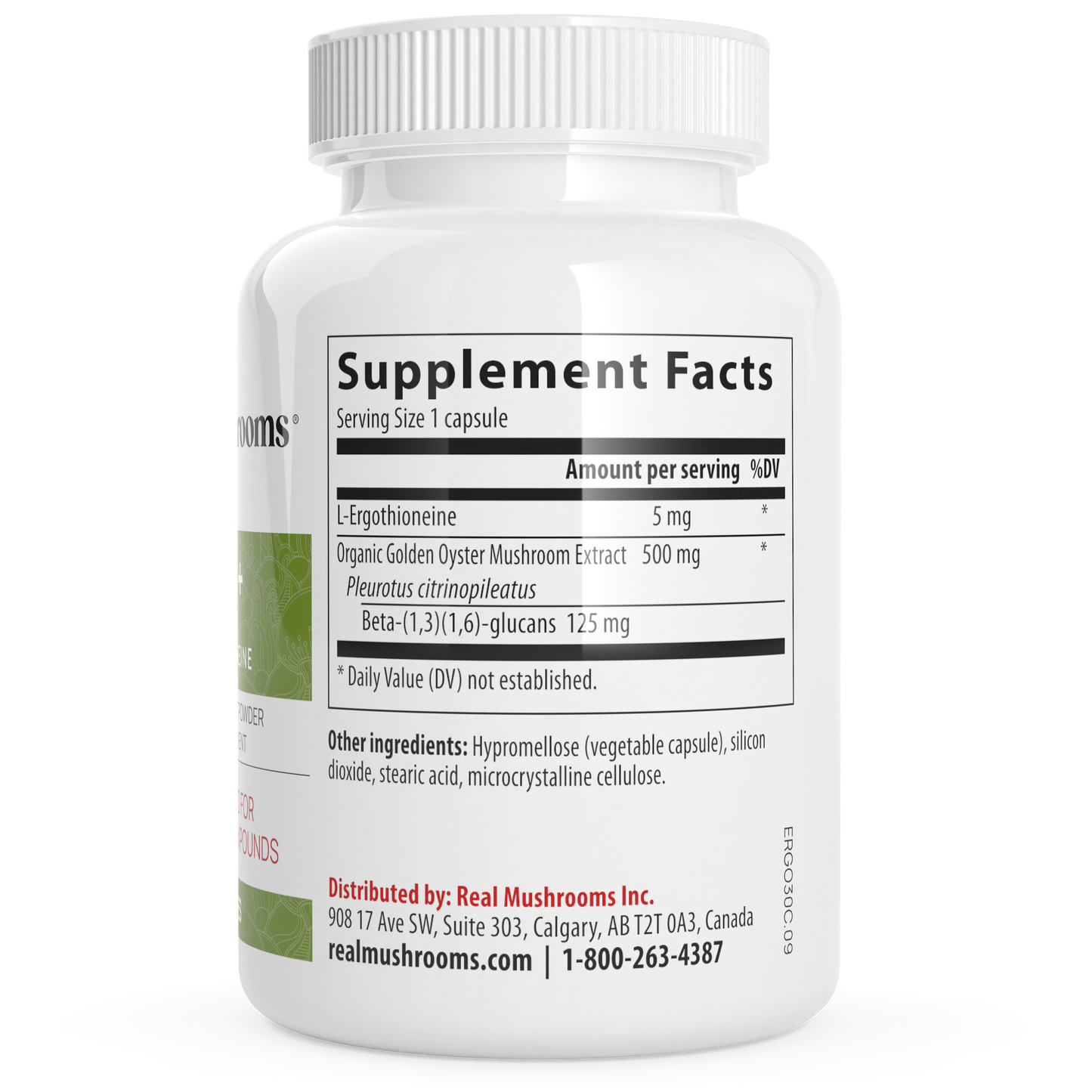 Ergo+ Ergothioneine Supplement by Real Mushrooms