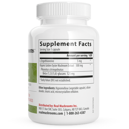 Ergo+ Ergothioneine Supplement by Real Mushrooms