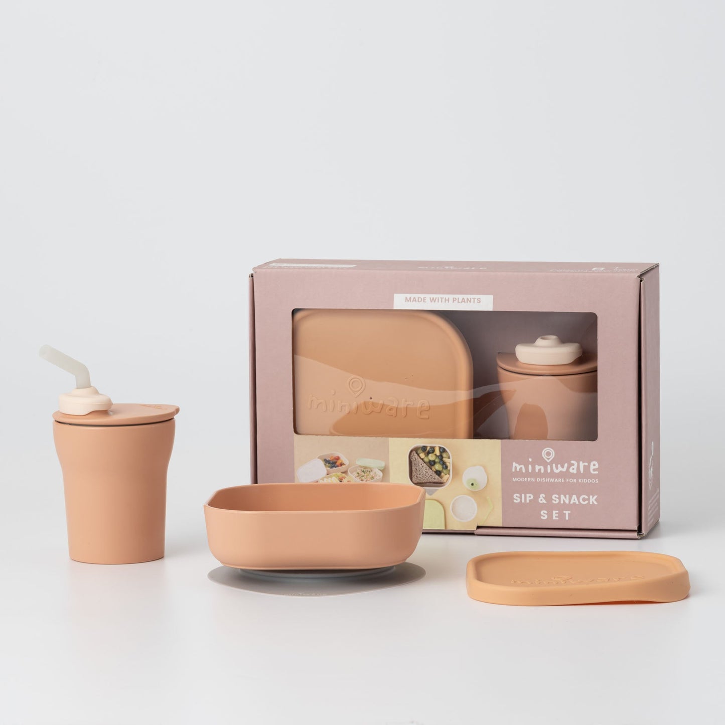 Sip & Snack: All Stages Cup and Bowl Set - Toffee by Miniware