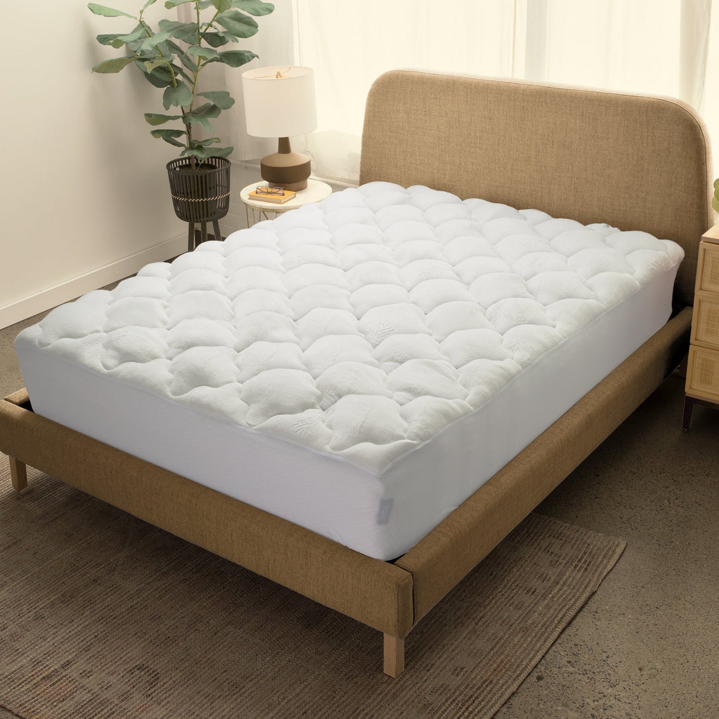 Cheer Collection Plush Bamboo Mattress Topper - Assorted Sizes