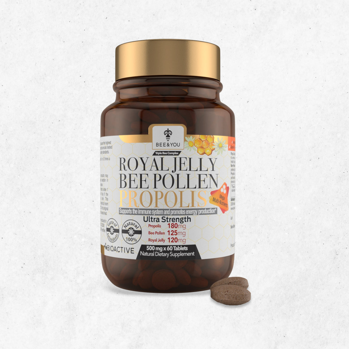 Royal Jelly+Propolis+Bee Pollen Tablets Ultra Potency