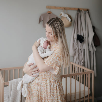 Ribbed Knotted Baby Gown