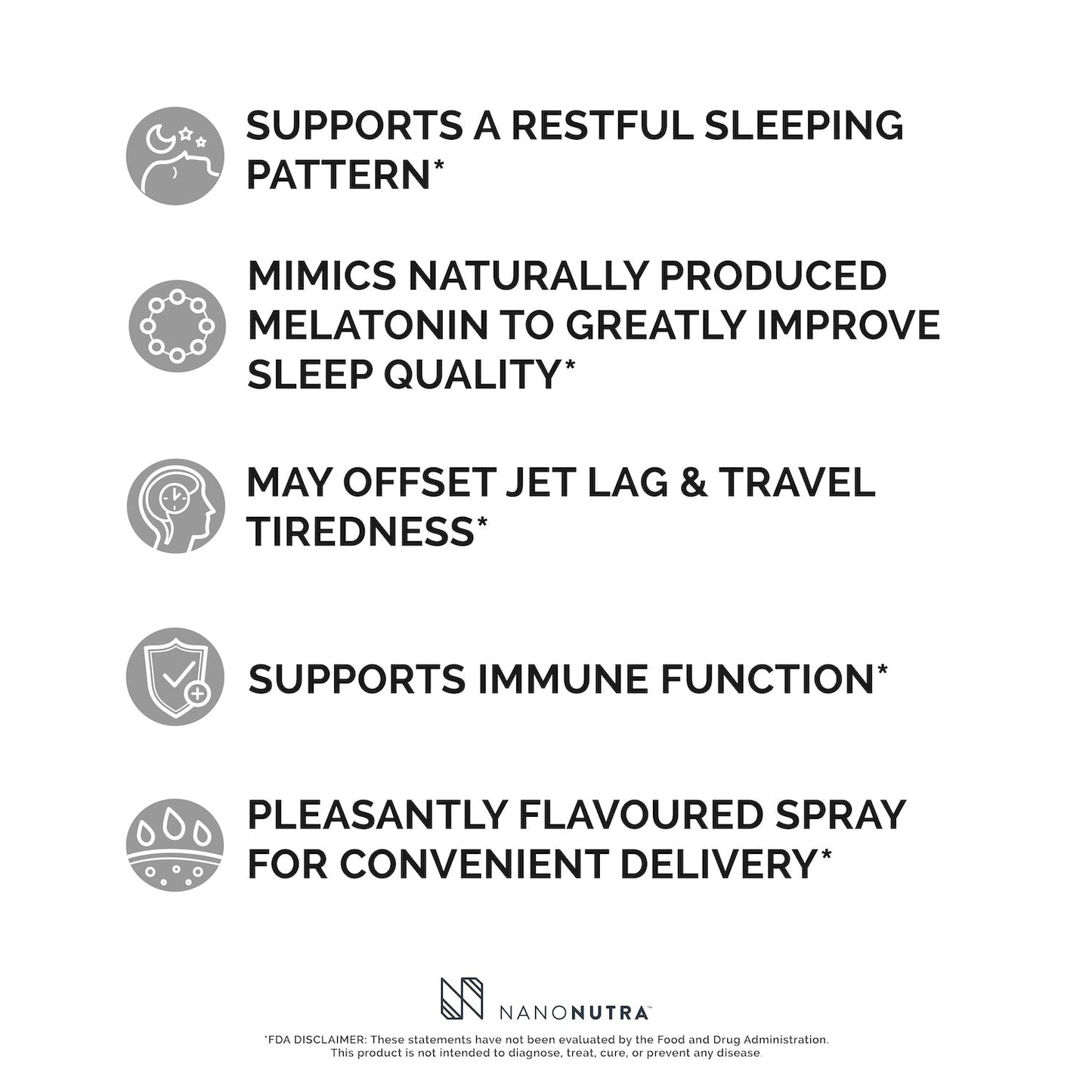 Liposomal Melatonin Sleep Spray by NanoNutra