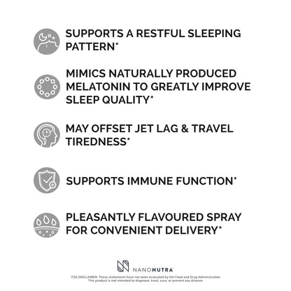 Liposomal Melatonin Sleep Spray by NanoNutra