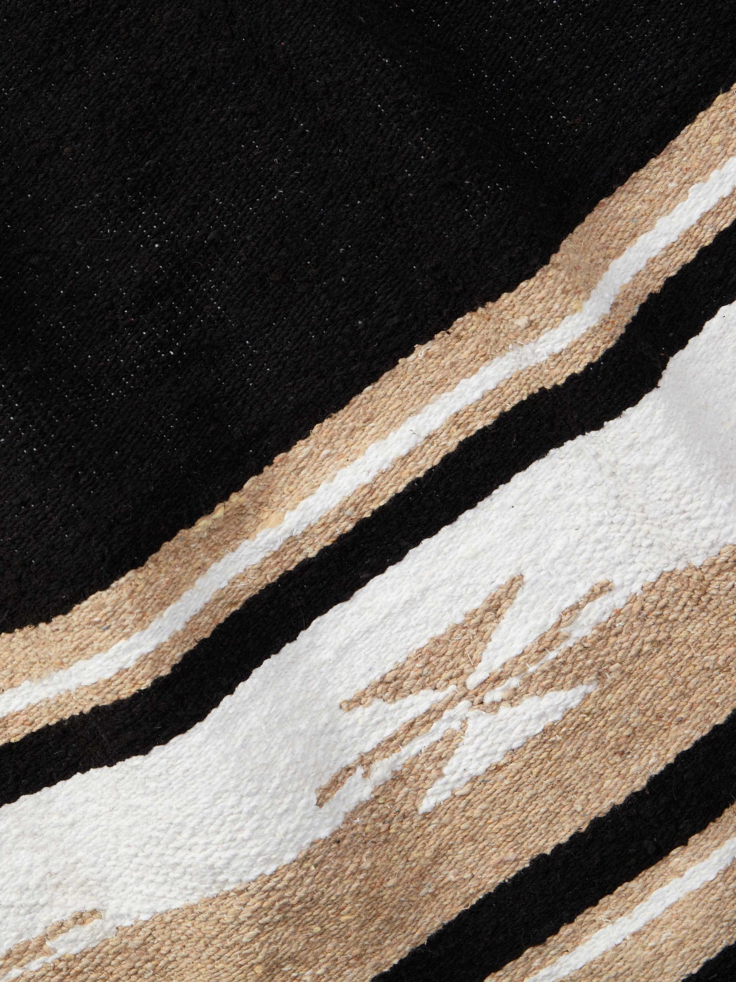 Black Baja Mexican Blanket by Laguna Beach Textile Company