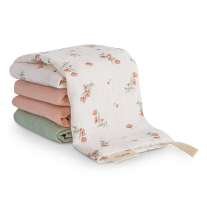 Muslin Cotton Washcloth 5-Pack